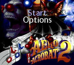 Заставка игры Aero the Acro-Bat 2